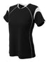 A4 Womens Color Blocked Pullover Top (NW3260), Color 'Black/White'