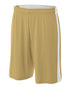A4 Youth Reversible Moisture Management 8" Short (NB5284), Color 'Vegas Gold/White'