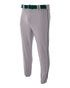 A4 Pro Style Elastic Bottom Baseball Pant (N6178), Color 'Grey/Forest'
