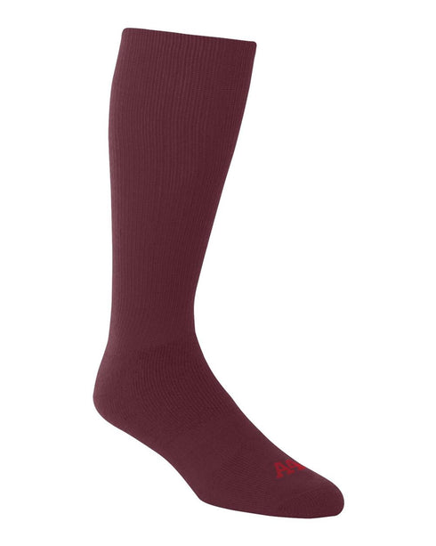 A4 Athletic / Multi-Sport Tube Socks (S8005), Color 'Maroon'
