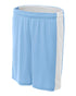 A4 Women's Reversible Moisture Management 8" Short (NW5284), Color 'Light Blue/White'