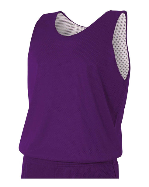 A4 Reversible Mesh Tank (NF1270), Color 'Purple/White'