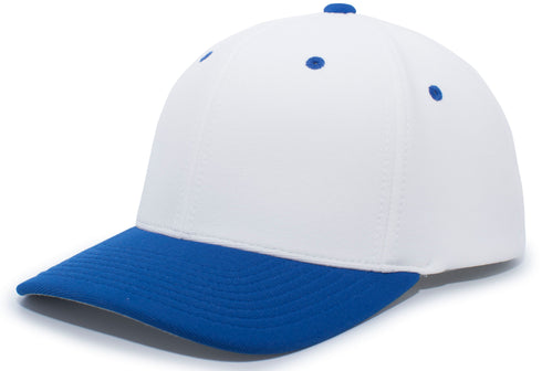 Pacific Headwear M2 Performance Flexfit® Cap (498F), Color 'WhiteRoyal'