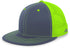 Pacific Headwear D-Series Trucker Snapback Cap (4D3), Color 'GraphiteNeonGreenGraphite'