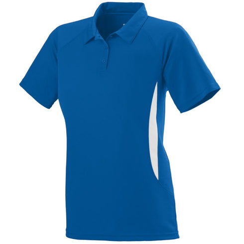 Augusta Sportswear Ladies Mission Polo (5006-C), Color 'Royal/White'