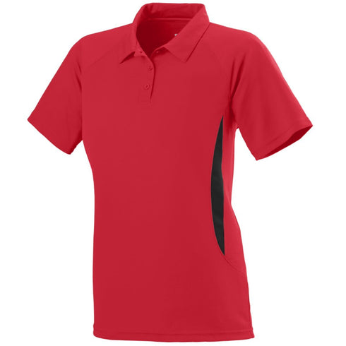 Augusta Sportswear Ladies Mission Polo (5006-C), Color 'Red/Black'