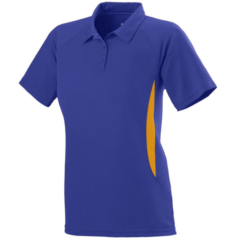 Augusta Sportswear Ladies Mission Polo (5006-C), Color 'Purple/Gold'