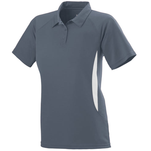 Augusta Sportswear Ladies Mission Polo (5006-C), Color 'Graphite/White'