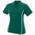 Augusta Sportswear Ladies Rival Sport Shirt (5024-C), Color 'Dark Green/Slate/White'