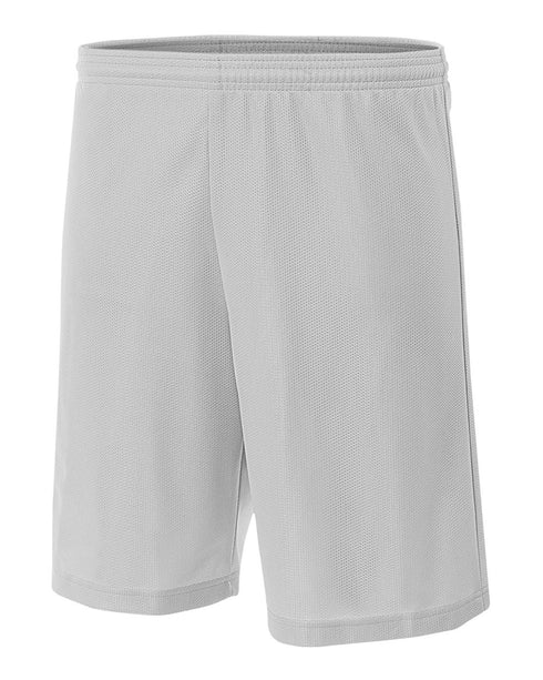 A4 Youth 6" Lined Micromesh Shorts (NB5184), Color 'Silver'
