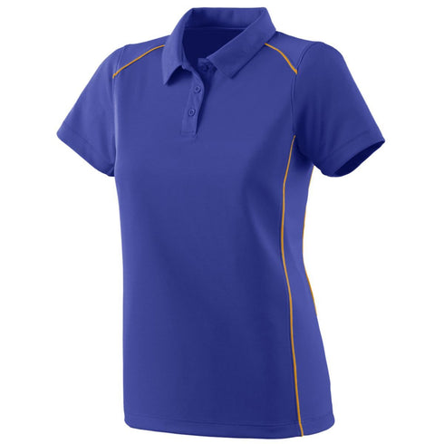 Augusta Sportswear Ladies Winning Streak Polo (5092-C), Color 'Purple/Gold'