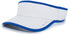 Pacific Headwear Lite Series All-Sport Active Visor (510V), Color 'WhiteRoyal'