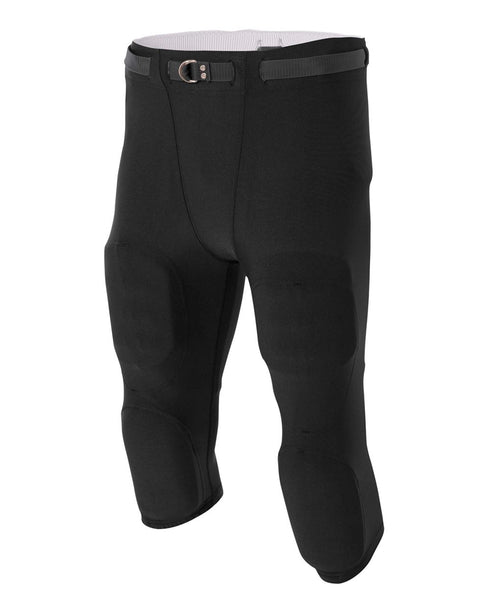 A4 Men's Flyless Football Pant (N6181), Color 'Black'