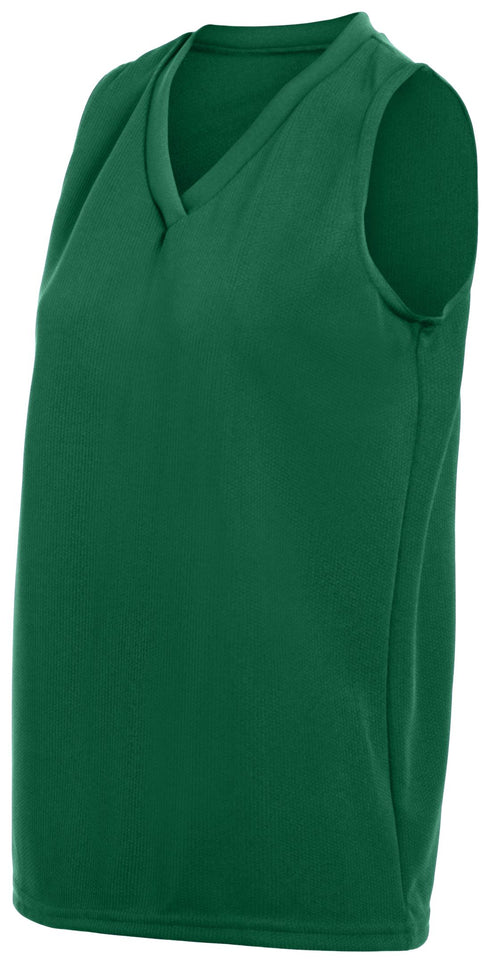 Augusta Sportswear Ladies Wicking Mesh Sleeveless Jersey (525-C), Color 'Dark Green'