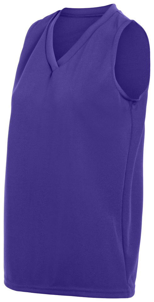 Augusta Sportswear Ladies Wicking Mesh Sleeveless Jersey (525-C), Color 'Purple'