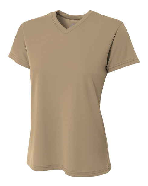 A4 Womens Marathon Tee (NW3234), Color 'Sand'