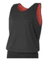 A4 Youth Reversible Mesh Tank (N2206), Color 'Black/Red'