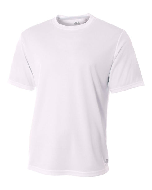 A4 Men's Short Sleeve Crew Birds Eye Mesh Tee
