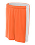 A4 Women's Reversible Moisture Management 8" Short (NW5284), Color 'Orange/White'