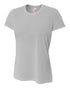A4 Women's Spun Poly Tee (NW3264), Color 'Silver'