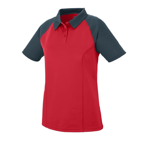 Augusta Sportswear Ladies Scout Sport Shirt (5405-C), Color 'Red/Slate'