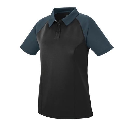 Augusta Sportswear Ladies Scout Sport Shirt (5405-C), Color 'Black/Slate'