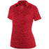 Augusta Sportswear Ladies Intensify Black Heather Polo (5409-C), Color 'Red'