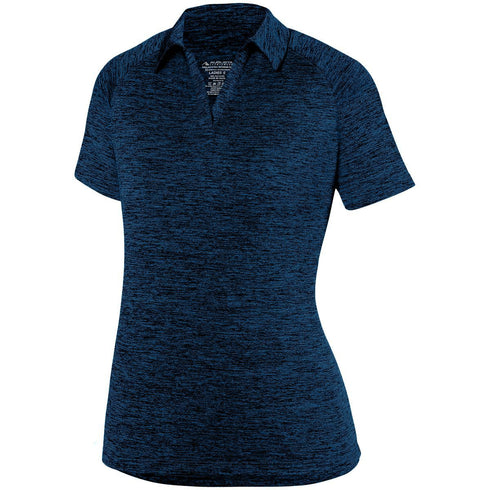Augusta Sportswear Ladies Intensify Black Heather Polo (5409-C), Color 'Navy'