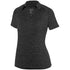Augusta Sportswear Ladies Intensify Black Heather Polo (5409-C), Color 'Black'