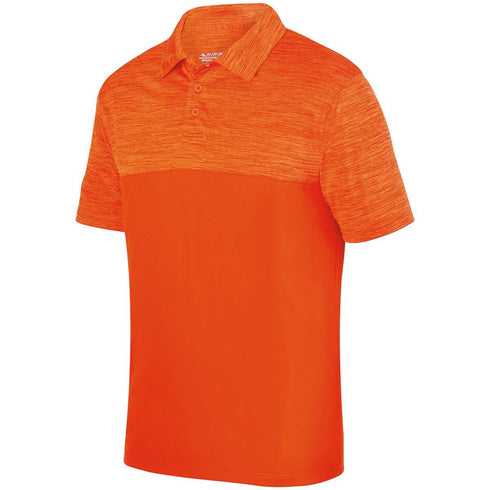 Augusta Sportswear Shadow Tonal Heather Polo (5412), Color 'Orange'