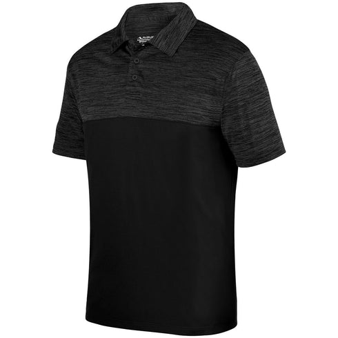 Augusta Sportswear Shadow Tonal Heather Polo (5412), Color 'Black'