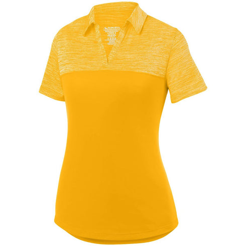Augusta Sportswear Ladies Shadow Tonal Heather Polo (5413), Color 'Gold'