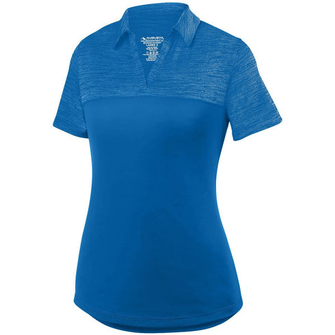 Augusta Sportswear Ladies Shadow Tonal Heather Polo (5413), Color 'Royal'