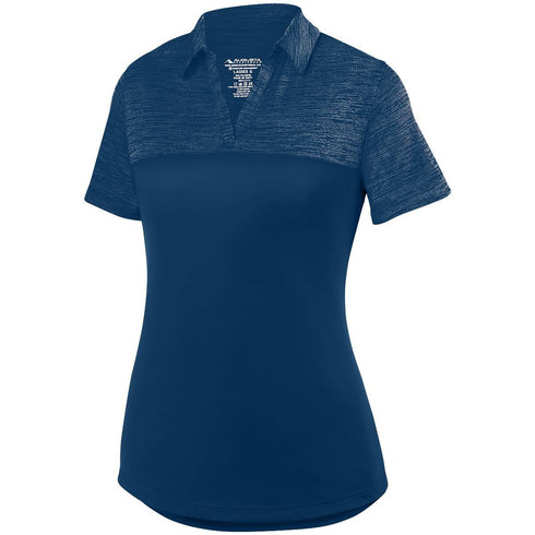 Augusta Sportswear Ladies Shadow Tonal Heather Polo (5413), Color 'Navy'
