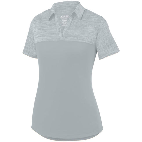 Augusta Sportswear Ladies Shadow Tonal Heather Polo (5413), Color 'Silver'