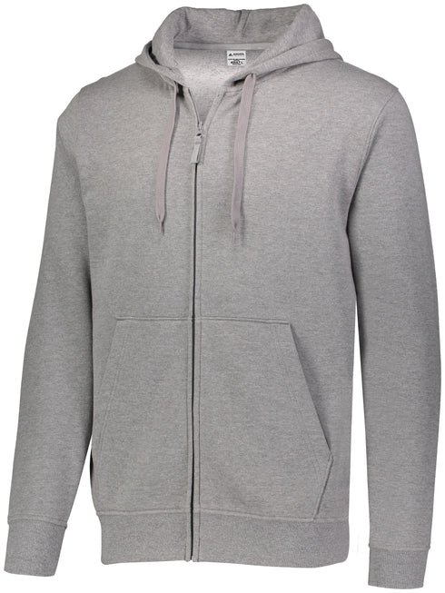 Augusta Sportswear 60/40 Fleece Full Zip Hoodie (5418), Color 'Charcoal Heather'