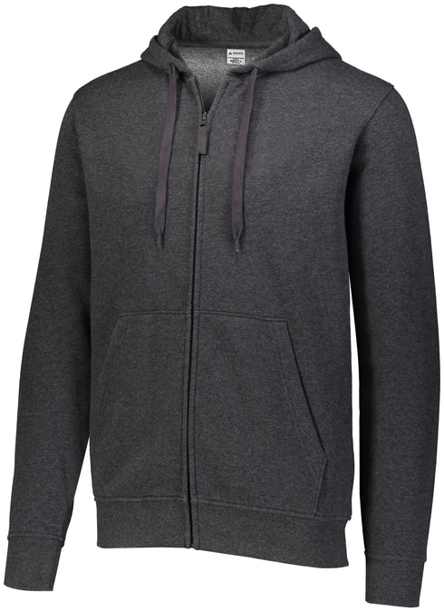 Augusta Sportswear 60/40 Fleece Full Zip Hoodie (5418), Color 'Carbon Heather'