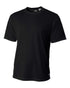 A4 Men's Short Sleeve Crew Birds Eye Mesh Tee (N3252), Color 'Black'