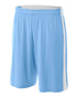 A4 Youth Reversible Moisture Management 8" Short (NB5284), Color 'Light Blue/White'
