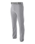 A4 Pro Style Open Bottom Baggy Cut Baseball Pant (N6162), Color 'Grey'
