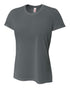 A4 Women's Spun Poly Tee (NW3264), Color 'Graphite'