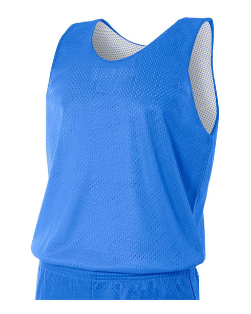 A4 Youth Reversible Mesh Tank (N2206), Color 'Royal/White'