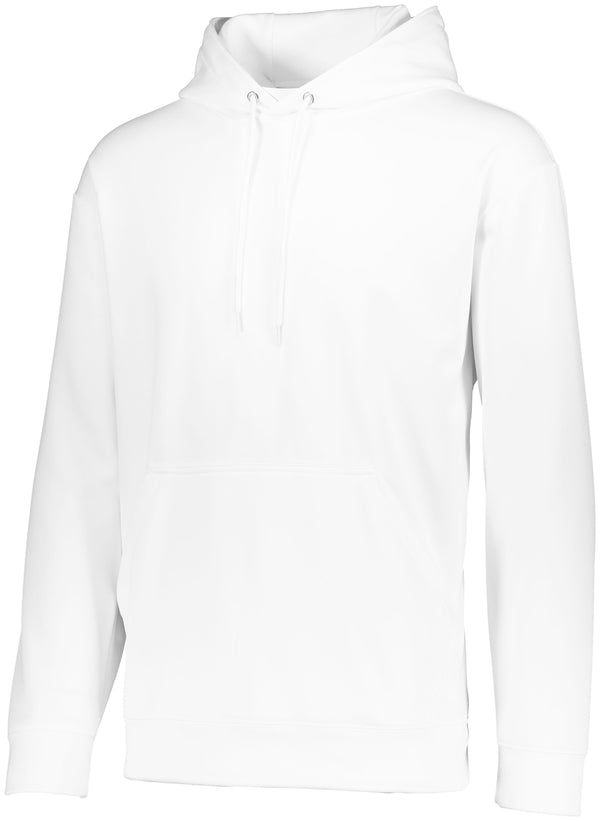 Augusta Sportswear Youth Wicking Fleece Hoodie (5506), Color 'White'