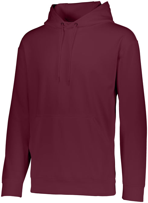 Augusta Sportswear Youth Wicking Fleece Hoodie (5506), Color 'Maroon'