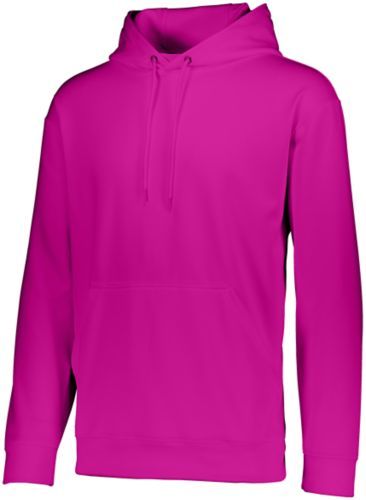 Augusta Sportswear Youth Wicking Fleece Hoodie (5506), Color 'Power Pink'