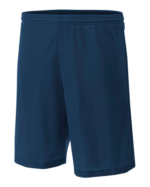 A4 Youth 6" Lined Micromesh Shorts (NB5184), Color 'Navy'