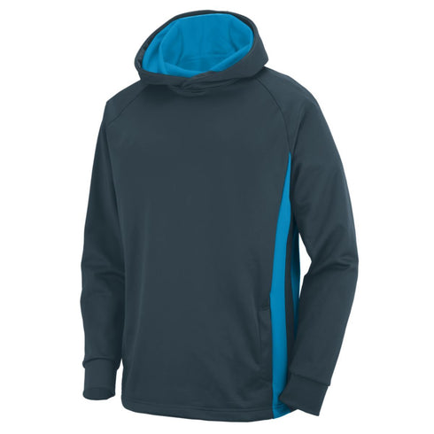 Augusta Sportswear Youth Striped Up Hoodie (5519-C), Color 'Slate/Power Blue'
