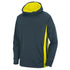 Augusta Sportswear Youth Striped Up Hoodie (5519-C), Color 'Slate/Power Yellow'