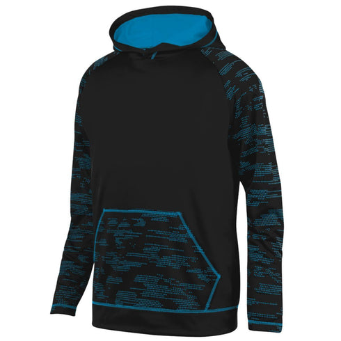 Augusta Sportswear Youth Sleet Hoody (5533-C), Color 'Black/Power Blue'