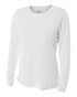 A4 Women's Long Sleeve Performance Crew, Sizes 2XL-4XL (NW3002), Color 'White'
